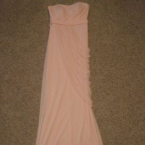 Pale Pink David's Bridal Formal Dress